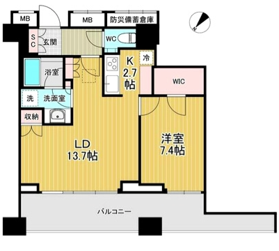 パークコート千代田一番町の間取り図